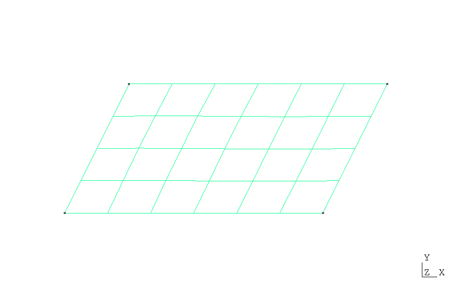 Quadrilateral mesh generated by Gmsh